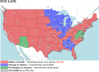 Illustration for article titled Your NFL Week 6 Viewing Maps